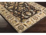 Surya Rug CAE1130 99SQ 9 ft. 9 in. Square Black and Gray Hand Tufted Area Rug