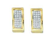 Gold and Diamonds EF6856 0.15CT DIA MICRO PAVE HOOPS Size 7