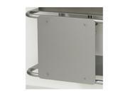 Whitehaus Collection AEP4545PL 17.75 in. Aeri square sliding door for dual shelf aluminum structures Aluminum