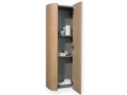 Whitehaus Collection WHAEMEB04 15 in. Aeri vertical wall mount storage unit with four shelves Ebony