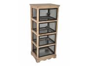 Cheung s FP 3656 Wood Cabinet with 4 Wire Drawers