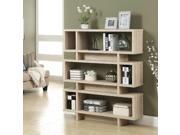 Monarch Specialties I 3201 Natural Reclaimed Look 55 in.H Modern Bookcase