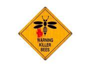 Past Time Signs PTS370 Killer Bees Street Signs Vintage Metal Sign