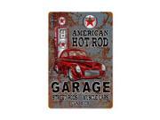 Past Time Signs SM118 Hot Rod Texaco Gas Automotive Vintage Metal Sign