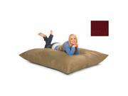 RelaxSacks 6PL PB002 6 ft. Relax Pillow Sack Pebble MicroFiber Rich Red