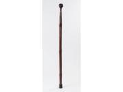 Brazos Walking Sticks IBBTKWC R 40 40 in. Free Form Iron Bamboo Turned Knob Walking Cane Red
