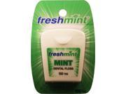 Freshmint NWI DF100 72 100 yard Waxed Mint Dental Floss 72 Per Case