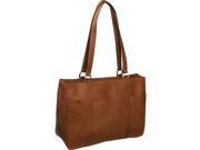 Piel Leather 8747 Medium Shopping Bag Saddle