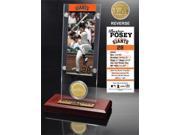 Highland Mint BP14TACRYLK Buster Posey Ticket Minted Coin Acrylic Desk Top