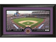 Highland Mint GAME1544K Colorado Rockies Infield Dirt Coin Panoramic Photo Mint