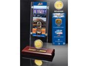 Highland Mint NYMWS14TACRYLK New York Mets World Series Ticket Bronze Coin Acrylic Desk Top