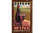 ArteHouse 0003 0509 Wine Country Planked Wood 14 x 23 Sign