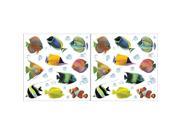 Crearreda CR 54253 Fishes Wall Stickers Pack of 2