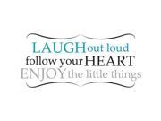 WallPops WPQ0813 Laugh Out Loud Wall Quote Decals