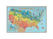 WallPops WPE0623 Kids Usa Dry Erase Map Wall Decals