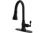 Gourmetier GS7775ACL American Classic Single Handle Faucet with Pull Down Spout Oil Rubbed Bronze