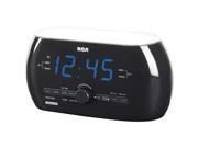 Dual Wake AM FM Alarm Light Clock Radio with Soft Light Motion Activation