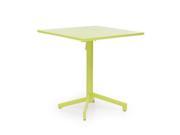 Zuo 703042 Big Wave Folding Square Table Lime