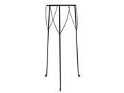 Austram Griffith Creek Designs 28122409 10.25 in. x 28 in. Nelumbo Lotus Planter Stand Leather Black