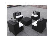 Deeco Consumer Products DM GC 504 Art Deck Oh Geo Cube interlocking all weather wicker furniture set