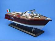 Handcrafted Model Ships Riva14 Riva Aquarama 14 in. Decorative Speed Boat