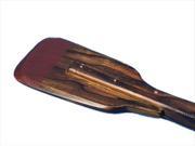 Handcrafted Model Ships Oar 24 206 Wooden Lockwood Squared Rowing Oar With Hooks 24 in. Decorative Accent