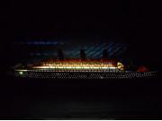 Handcrafted Model Ships BritannicLim50 LED RMS Britannic Limited 50 in. With LED Lights Cruise Ship Model Decorative Accent