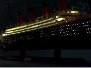 Handcrafted Model Ships Britannic40 Lights RMS Britannic Limited 40 in. With LED Lights Decorative Cruise Ship
