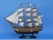 Handcrafted Model Ships B0804 USS Constitution 15 in. Decorative Tall Model Ship