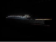 Handcrafted Model Ships Mauretania40 Lights RMS Mauretania Limited 40 in. With LED Lights Decorative Cruise Ship