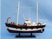 Handcrafted Model Ships FB201 Seas the Day 20 in. Decorative Fishing Boat