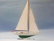 Handcrafted Model Ships D0604 Shamrock Limited 27 in. Decorative Sail Boat