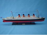 Handcrafted Model Ships Aquitania40 RMS Aquitania Limited 40 in. Decorative Cruise Ship