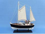 Handcrafted Model Ships FB08 Keel Over 18 in. Decorative Fishing Boat