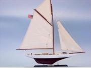 Handcrafted Model Ships D0404 Columbia Limited 25 in. Decorative Sail Boat