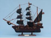 Handcrafted Model Ships Rose Pink 141 Ed Lows Rose Pink Pirate Ship 14 in. Decorative Model Pirate Ships