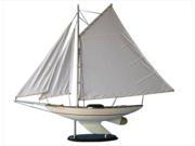 Handcrafted Model Ships Bermuda 40 6 Sunrise Sailing Sloop 40 in. Tall Sail boat Decorative Accent