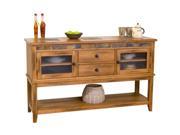 Sunny Designs 2446RO D Sedona Server with 2 Drawers in Rustic Oak