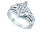 Gold and Diamonds RF7194 W 0.33CT DIA MICRO PAVE RING Size 7