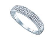 Gold and Diamonds RX0619 W 0.20CT DIA MICRO PAVE BAND Size 7