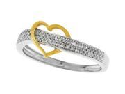 Gold and Diamonds SRF5729 W 0.15CT DIA MICRO PAVE RING Size 7