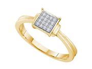 Gold and Diamonds SRF6462 0.05CT DIA MICRO PAVE RING Size 7