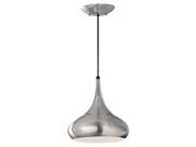 Feiss P1253BS Beso 1 Light Pendant Brushed Steel