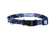 DoggieNation 716298815775 Small Tennessee Titans Dog Collar