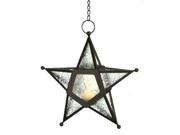 Zingz Thingz 57070454 Clear Glass Star Candle Lantern