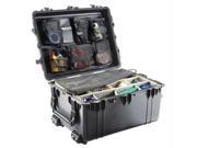 1634 Transport Case with Padded Dividers Black