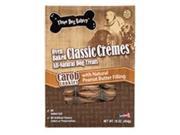 Three Dog Bakery 050004 Classic Cremes Carob Cookies Peanut Butter 16 oz