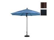 March Products ALTO118117 SA08 DWV 11 ft. Fiberglass Pulley Open Double Vents Market Umbrella Bronze and Pacifica Black