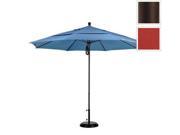 March Products ALTO118117 SA17 DWV 11 ft. Fiberglass Pulley Open Double Vents Market Umbrella Bronze and Pacifica Tuscan