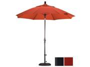 March Products GSCUF908705 5440 9 ft. Fiberglass Market Umbrella Collar Tilt Matted Black Sunbrella Terracotta
